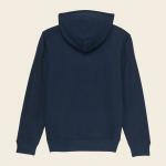 navy organic cotton hoodie by Rooted Ocean